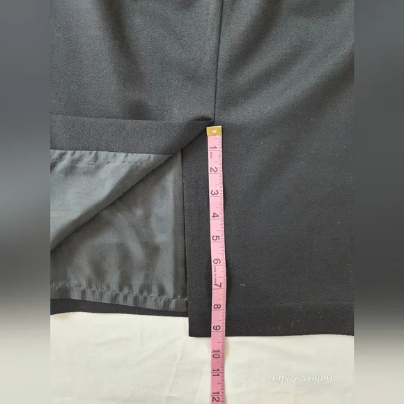 ​Talbots 14P Black Stretch Wool Blend Skirt - Classic Office Essential - Picture 8 of 8
